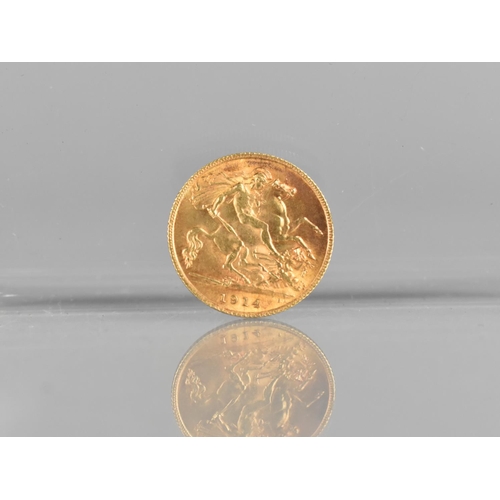 409 - An Edwardian Gold Half Sovereign, 1914