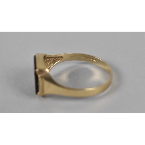 415 - Six 9ct Gold Mounted Rings to include Diamond Mounted Signet Ring, Carved Cameo Ring, Opal and Garne... 