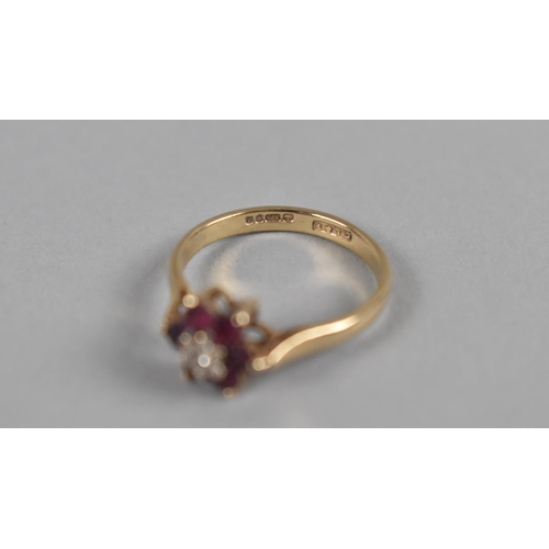 417 - Six 9ct Gold Mounted Ladies Rings to include Topaz, Sapphire, Garnet, Diamond and Amethyst Mounted E... 