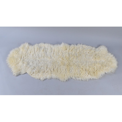 490 - A Sheepskin Rug, Approx 151x60cm