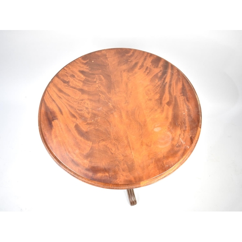 521 - A Modern Mahogany Circular Topped Occasional Table, 66cms Diameter