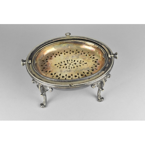 67 - A Late 19th Century Silver Plated Breakfast or Kidney Dish with Hinged Domed Lid inscribed and Dated... 