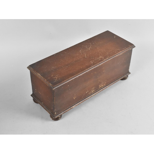 10 - An Edwardian Mahogany Rectangular Box with Hinged Lid and an Earlier Workbox (Missing Inner Tray) 30... 