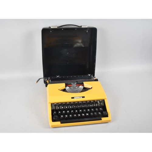 216 - A Vintage Manual Portable Typewriter, The Silverette