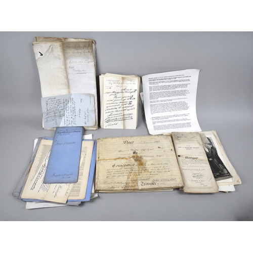 218 - A Collection of Various Legal Documents to include Joseph Spode Last Will and Testament Etc