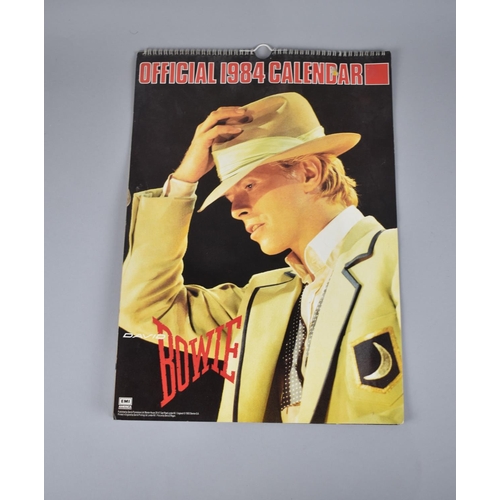 232 - An EMI America Official 1984 David Bowie Calendar, Incomplete