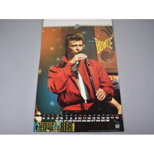 232 - An EMI America Official 1984 David Bowie Calendar, Incomplete