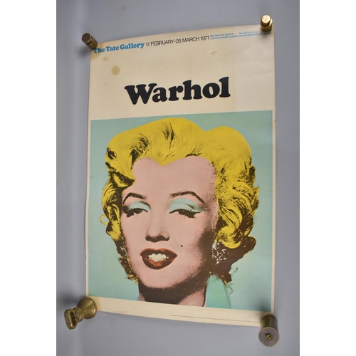 235 - A Framed 1971 Tate Gallery Poster for Andy Warhol Exhibition, 76x51cms