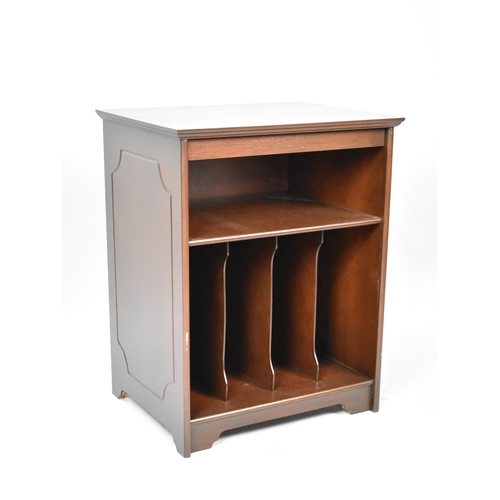 263 - A Modern Wooden Record Cabinet, 49.5cms Wide