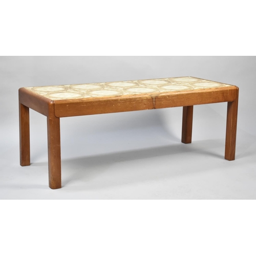 264 - A Mid 20th Century G-Plan Rectangular Tile Topped Coffee Table, 104x45cms