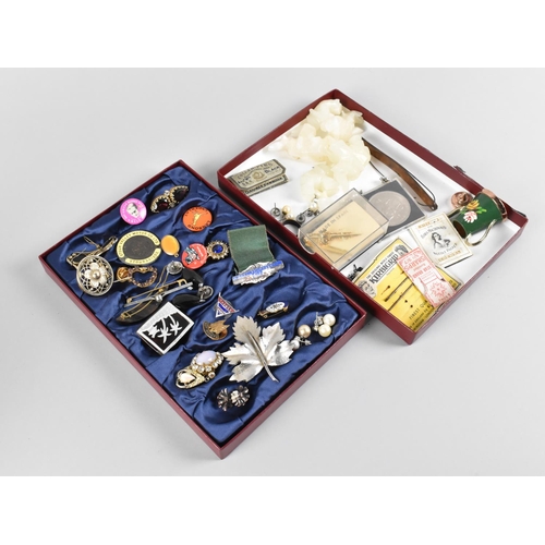 287 - A Collection of Various Vintage and Later Jewellery Items to Comprise Earrings, Brooches, Badges, Ba... 