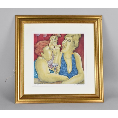 289 - A Framed Limited Edition J. Somerville Print, 'Two's Company', 97/850, Subject, 27cm Square and Fram... 