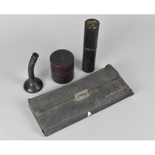 323 - A Collection of Early/Mid 20th Century Medical Equipment to Include Doctor's Bakelite Stethoscope, C... 