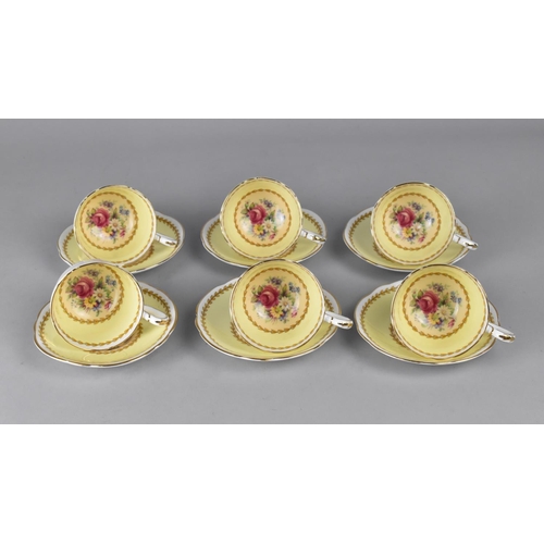 352 - A Paragon Floral Decorated Coffee Set (Pattern no. 959342) to Comprise Six Cups and Six Saucers