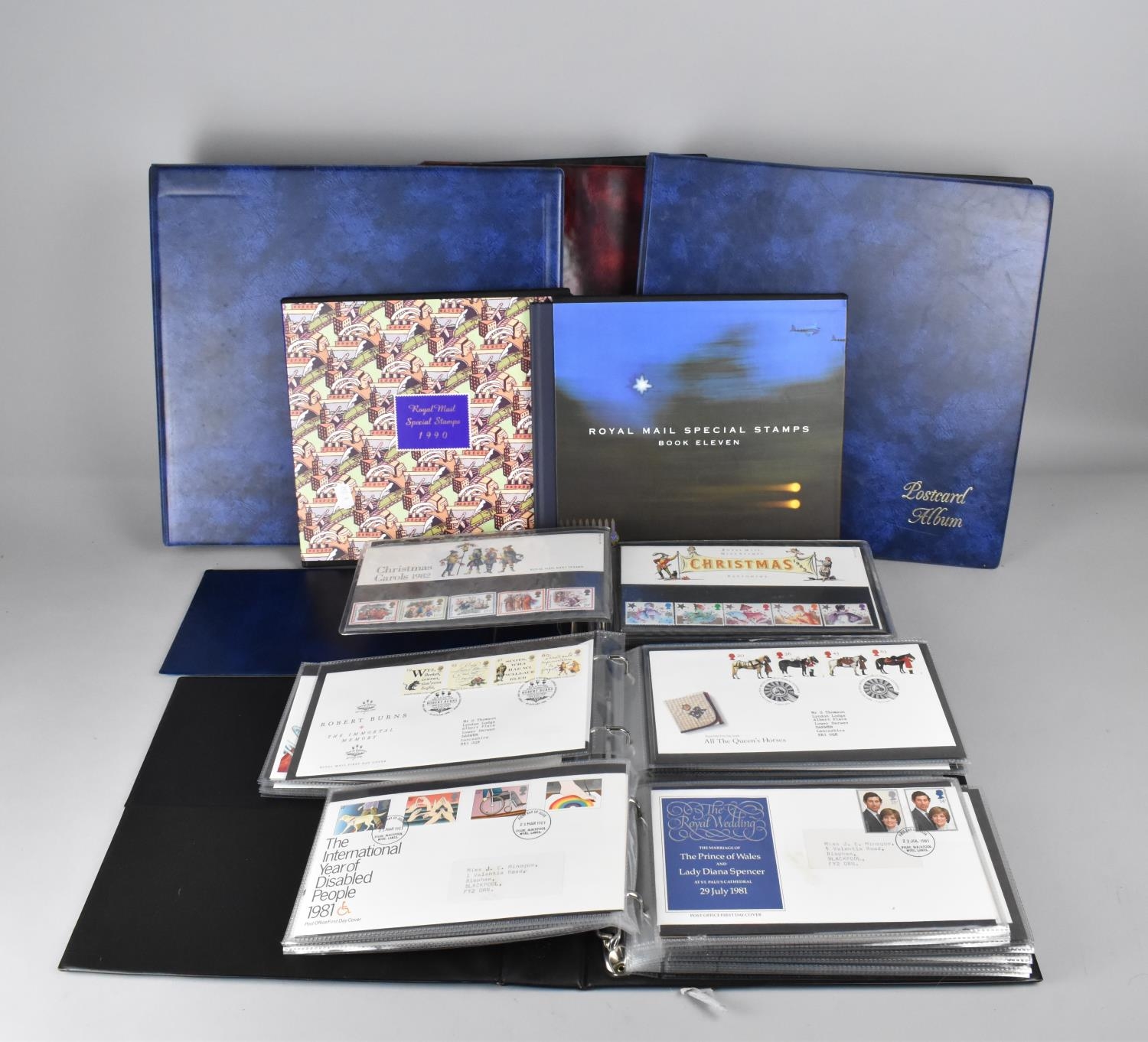 A Collection of Various Ring Binders Containing First Day Covers, Royal ...