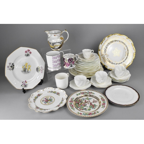 513 - A Collection of Various Ceramics to Comprise Coalport White Glazed Teawares, Coalport Gilt and White... 