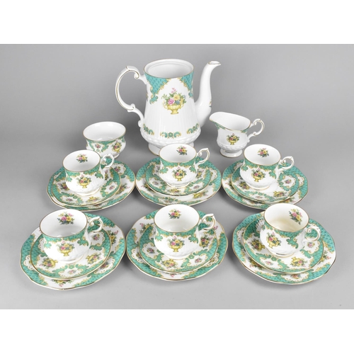 518 - A Queen's Rosina China Service to Comprise Coffee Pot, Six Cups, Six Saucers, Six Side Plates, Milk ... 