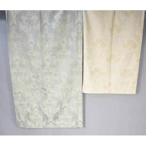 527 - A Pair of Green Dorma Curtains, 67