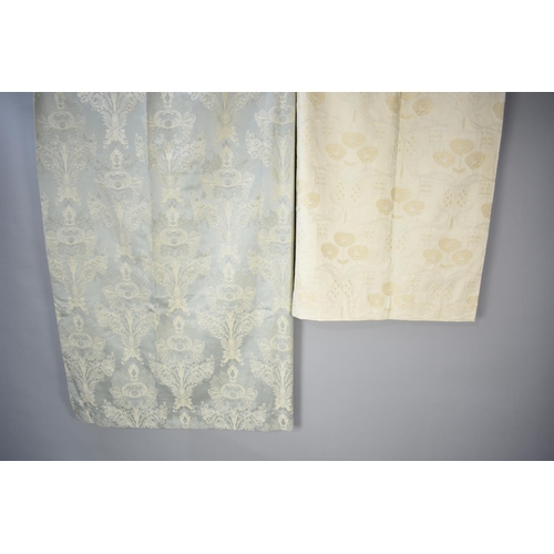 527 - A Pair of Green Dorma Curtains, 67