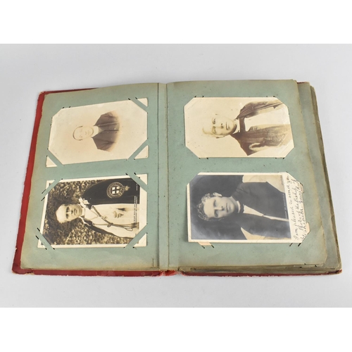 66 - An Early 20th Century Postcard Album containing Mixed Coloured and Monochrome Cards to include Views... 