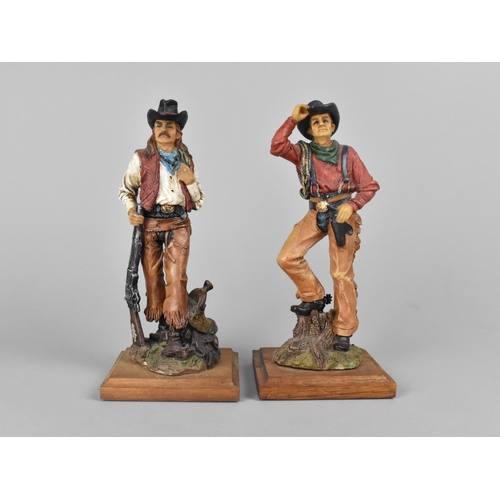 74 - Two Shudehill Resin Figures of Cowboys, 22cms High