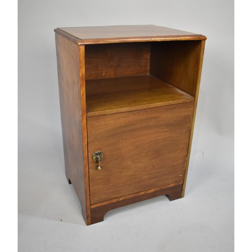 105 - A Mid 20th Century Bedside Cabinet, 41cms Wide Plus One Other