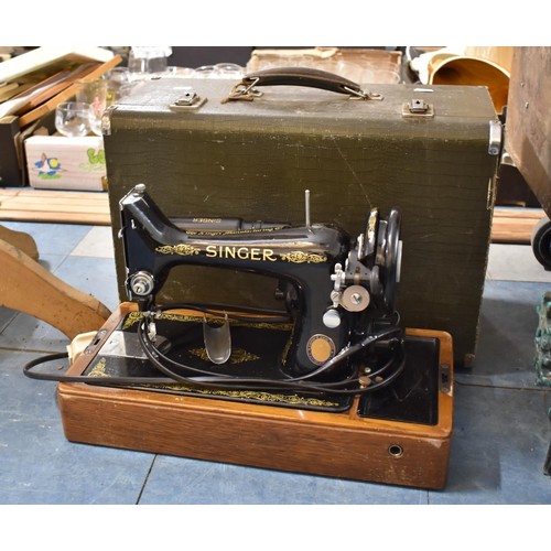 524 - A Cased Electric Sewing Machine