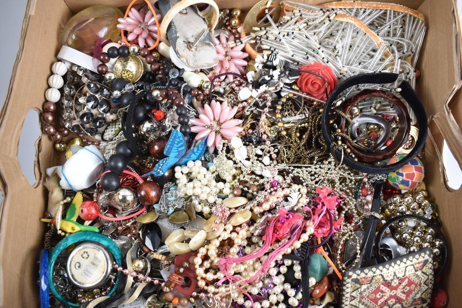 A Box Containing Large Quantity of Costume Jewellery