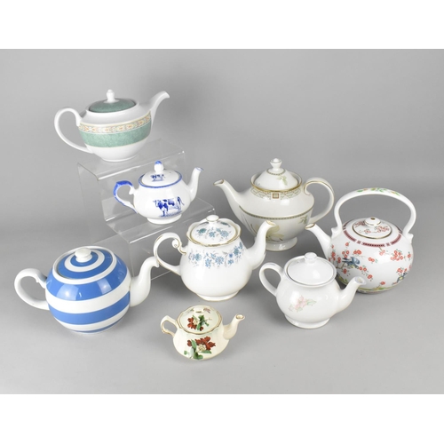 321 - A Collection of Various Teapots to Include T. G. Green Cornish ware, Wedgwood etc