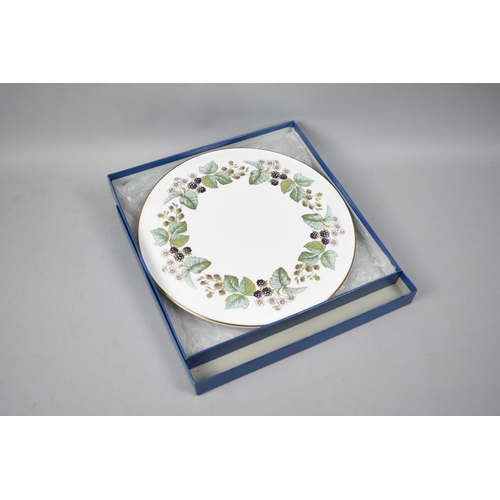 398 - A Boxed Royal Worcester Cake Plate, Lavinia Pattern