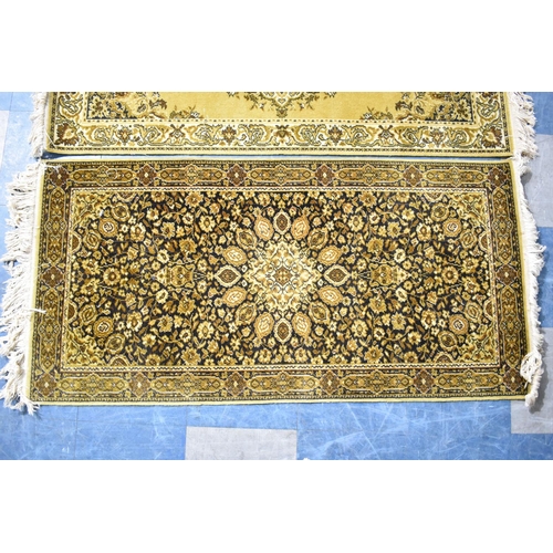 531 - Twp Patterned Rugs, Both 141x71cms