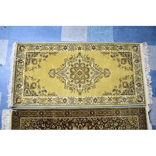 531 - Twp Patterned Rugs, Both 141x71cms