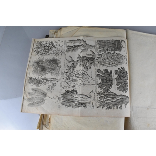 213 - An Early 19th Century Leather Bound Artist's Folio Containing Paintings, Engravings, Drawings Sketch... 