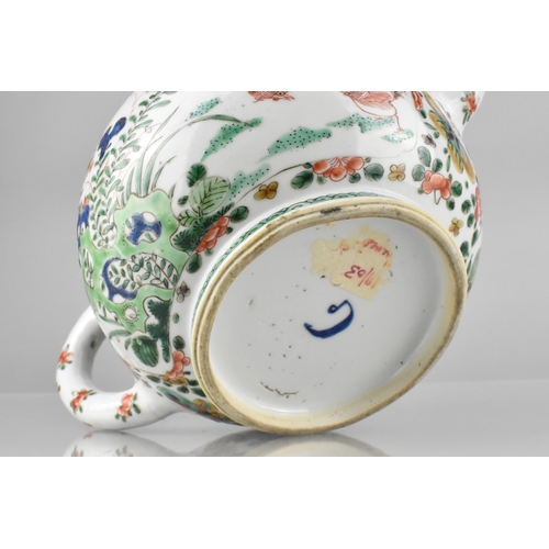 246 - A Chinese Qing Dynasty Kangxi Porcelain Famille Verte Teapot Decorated with Blooming Flowers and Ins... 