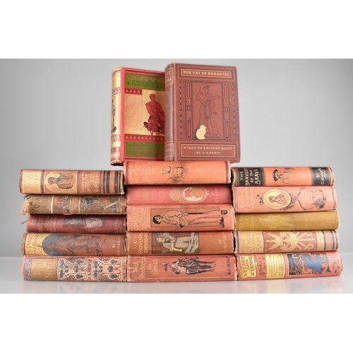 218 - Seventeen Volumes by G.A Henty; 