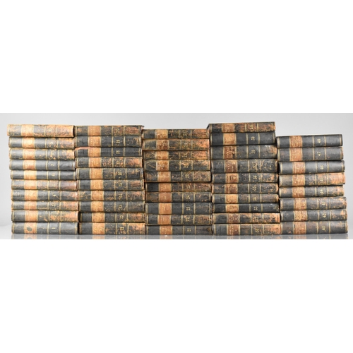 212 - Forty-Eight Leather Bound Volumes, Waverley Novels Printed For Robert Cadell, Published 1832