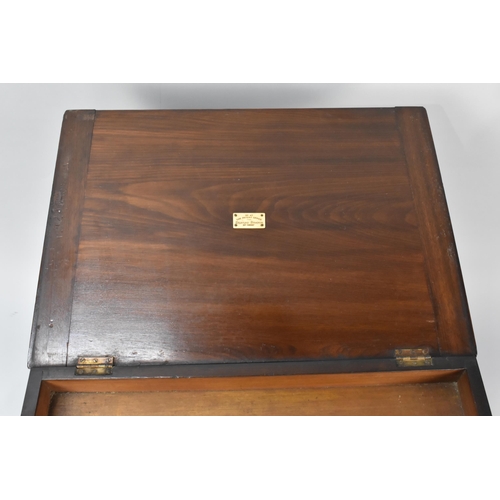 16 - A Late 19th Century Walnut Aesthetic Movement Canterbury In the Style Of E.W Godwin, With a Lift Up ... 