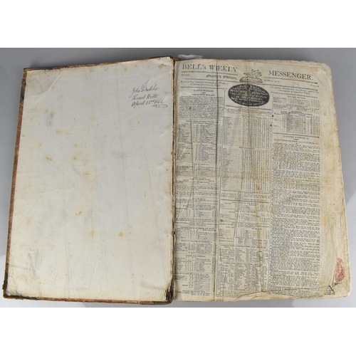 215 - A 19th Century Bound Volume, Bells Weekly Messenger June 1814-October 1815