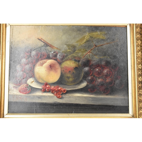 104 - A. Milne, Framed Oil On Board, 19th Century, Still Life Fruit, Signed, Subject 28.5 x 21.5cm