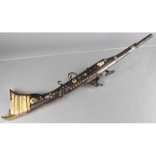 110 - A 19th Century Afghan Flintlock Jezail Musket