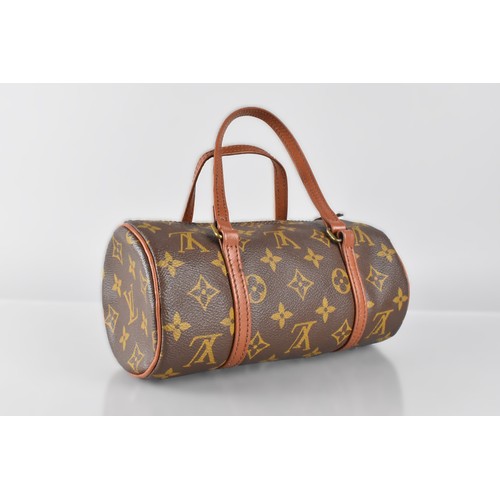 120 - A Vintage C.1980s Louis Vuitton Papillon Ladies Bag, Monogram Decoration, 22cms Wide