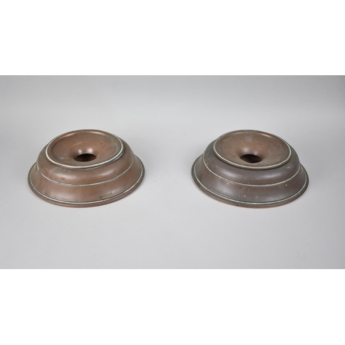 100 - Two Victorian Copper Spittoons, 23cms Diameter