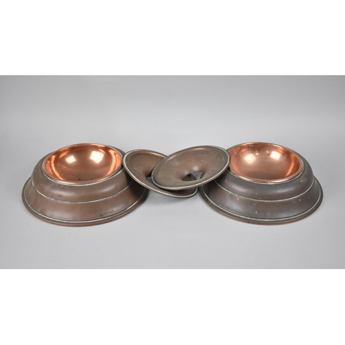 100 - Two Victorian Copper Spittoons, 23cms Diameter