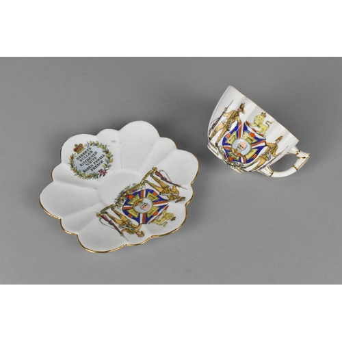 164 - A Commemorative Foley Cup and Saucer for Supporters of The Empire, Colonies and Volunteers