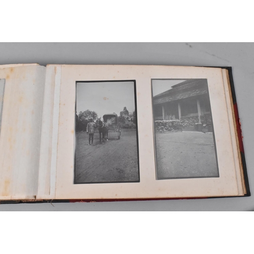 168 - A WWI Photograph Album Containing Photographs of KSLI Troops in Burma and Hong Kong together with a ... 