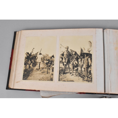 168 - A WWI Photograph Album Containing Photographs of KSLI Troops in Burma and Hong Kong together with a ... 