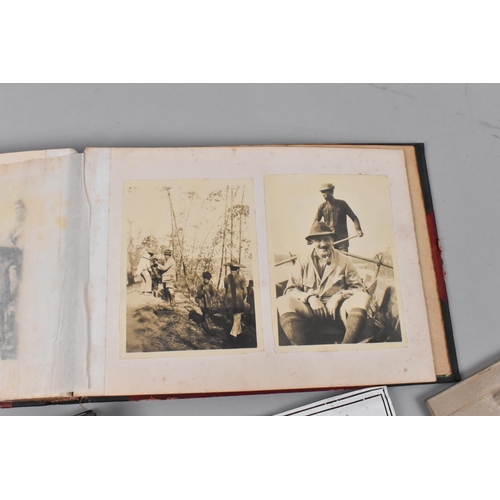 168 - A WWI Photograph Album Containing Photographs of KSLI Troops in Burma and Hong Kong together with a ... 