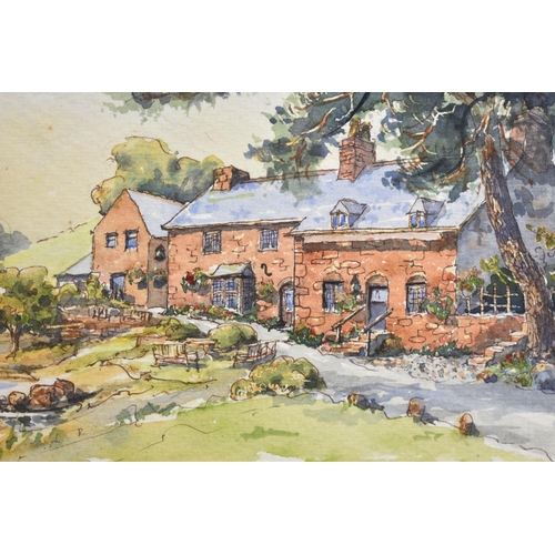 193 - A Framed Watercolour, The Boat Inn, Erbistock, 35x26.5cms