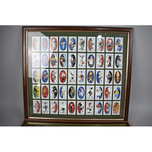 266 - Two Framed Sets of Cigarette Cards, Ogden's ASC Nicknames, and English Internationals 1980-1991