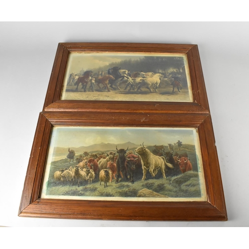 329 - Two Oak Framed Late 19th Century Coloured Engravings, Both After Rosa Bonheur and Published by Pilge... 